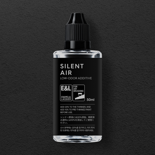 SILENT AIR 噴筆專用低氣味稀釋劑 50ml(適用琺瑯漆&硝基漆) GUNPRIMER,SILENT AIR,低氣味稀釋劑,噴筆稀釋劑,模型噴塗,模型塗裝,噴筆專用,琺瑯漆稀釋劑,硝基漆稀釋劑,模型工具,鋼彈塗裝,塑膠模型,GK模型,50ml