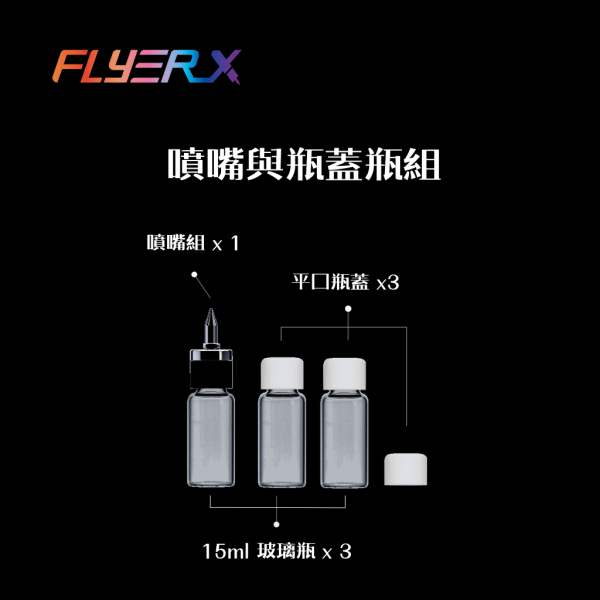 噴嘴與瓶蓋瓶組 小型空壓機, 空壓機, 空氣壓縮機, Sparmax, Iwata, Wave, Gunze, Harder, 漢莎, 仙盈, 噴筆, 噴槍, 壓縮機, 空壓機, 噴筆藝術, 無油式, 模型, 公仔, 玩具,MAX-3,0.3mm