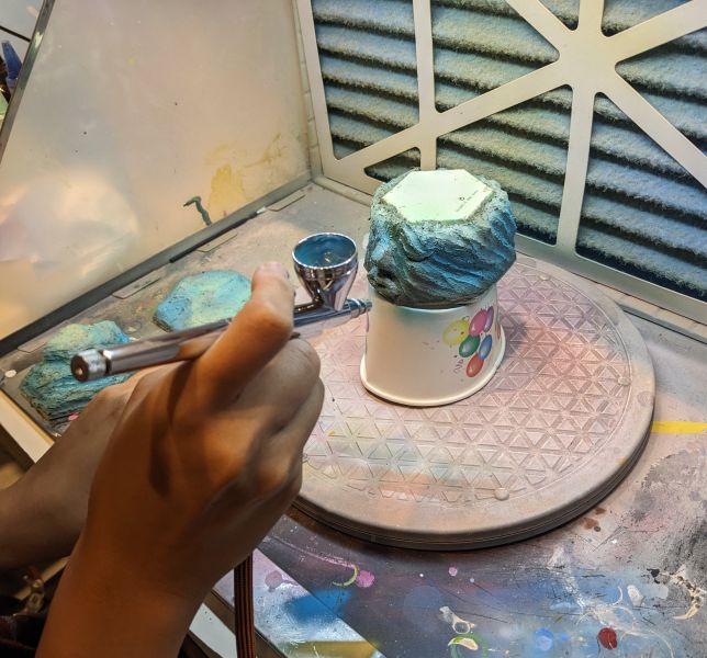 2025年7月4日 水泥捏捏微景創作｜噴筆 X 水泥盆器工作坊 