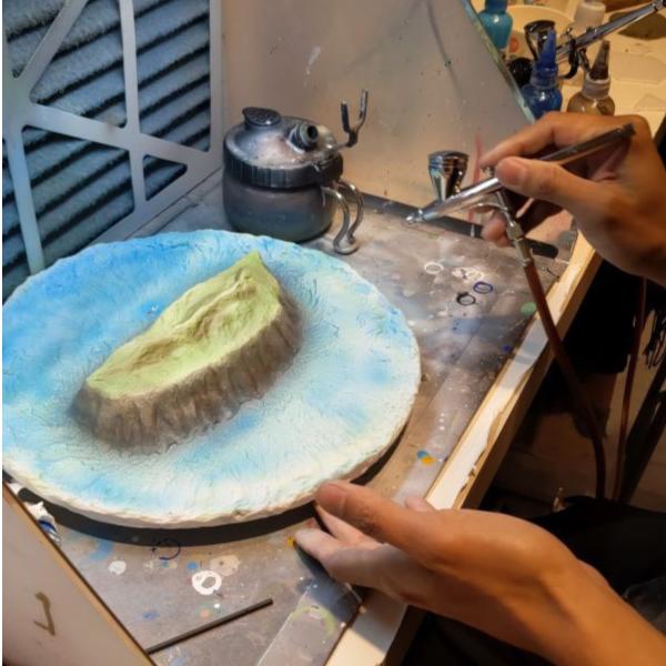 2025年12月13日 山脈海島微景雕塑|噴筆X環氧樹脂工作坊