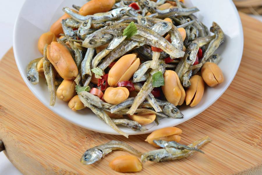 花生丁香魚 