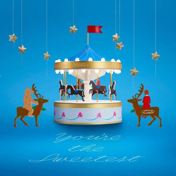 **預購** Audrey 聖誕限定馬戲團花束餅乾鐵盒7入 