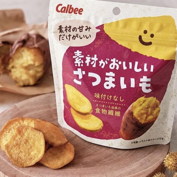 **預購**Calbee  素材系天然紅薯片 