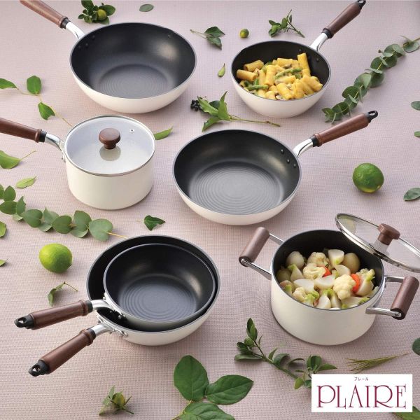 北陸鋁業 IH爐輕量木柄不沾煎鍋20cm 