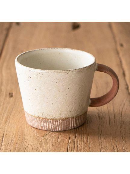 Madu 粗糙刻紋釉料雙色馬克杯(土) 