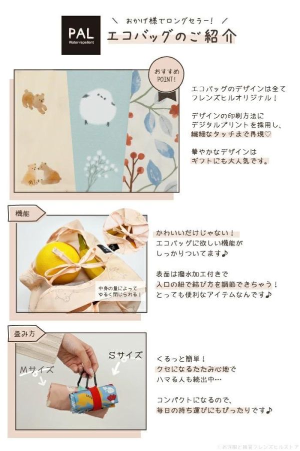 Friendshill PAL可摺疊防水環保購物袋M 