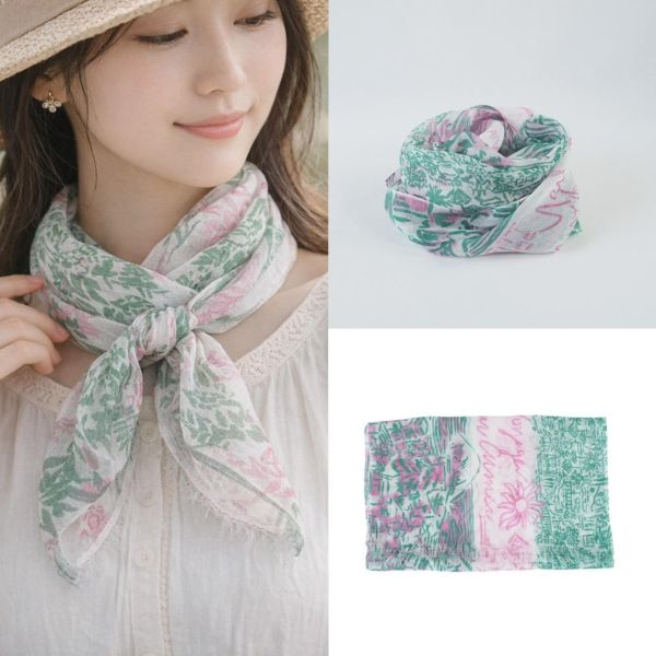 bemberg 抗uv涼感領巾 