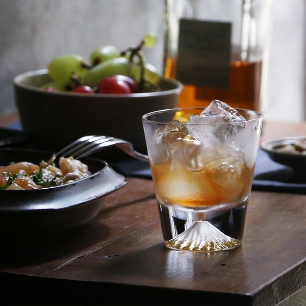 田島硝子 手工吹製富士山玻璃杯 