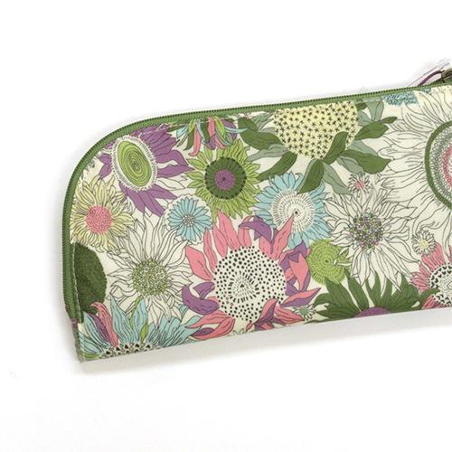 Liberty 滿版花朵L型圓角防水長型收納包 