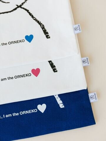 orneko 貓咪大臉帆布袋 