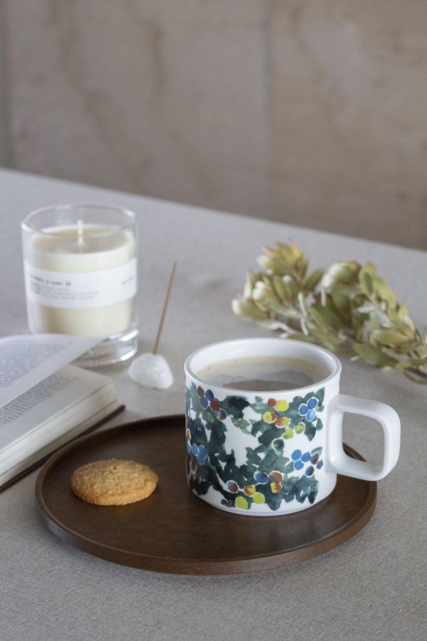 hasami porcelain 手繪聖誕紅馬克杯 