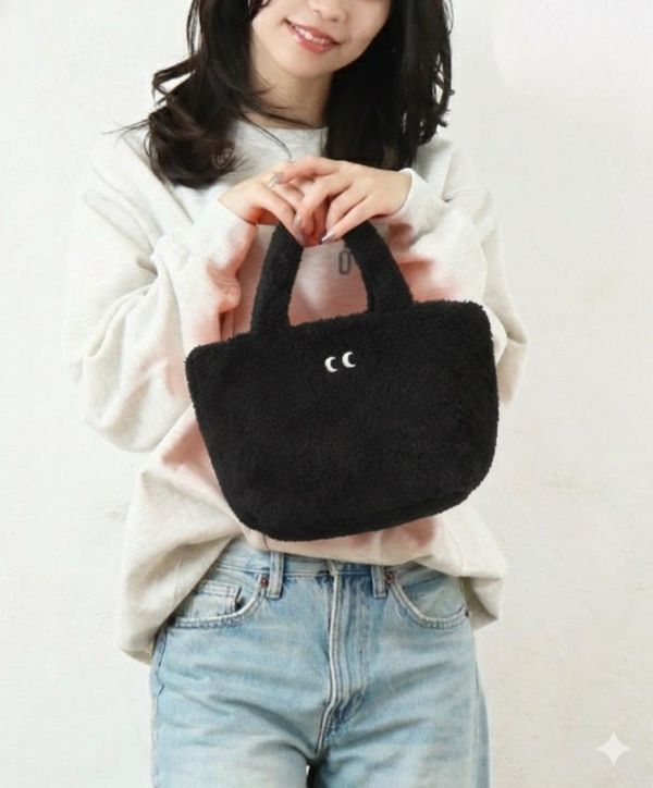 Monster 眼睛雪怪毛絨迷你手提袋 