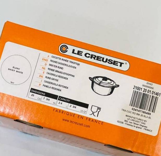 Le Creuset 的經典鍋 Cocotte Rondo(白) 
