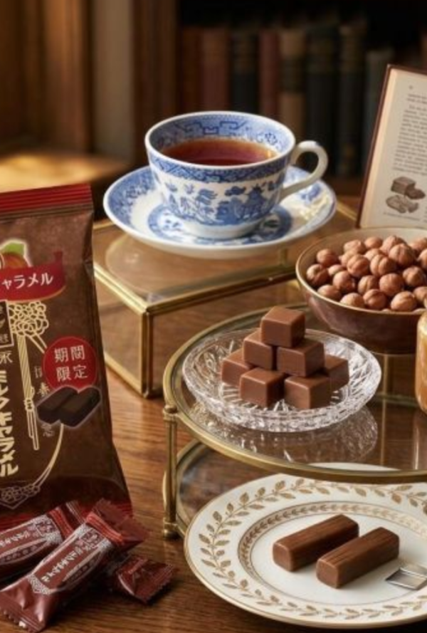 森永期間限定榛果巧克力焦糖牛奶糖 69g  