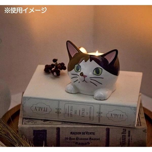 setocraft貓咪造型陶瓷燭台附香氛蠟燭 