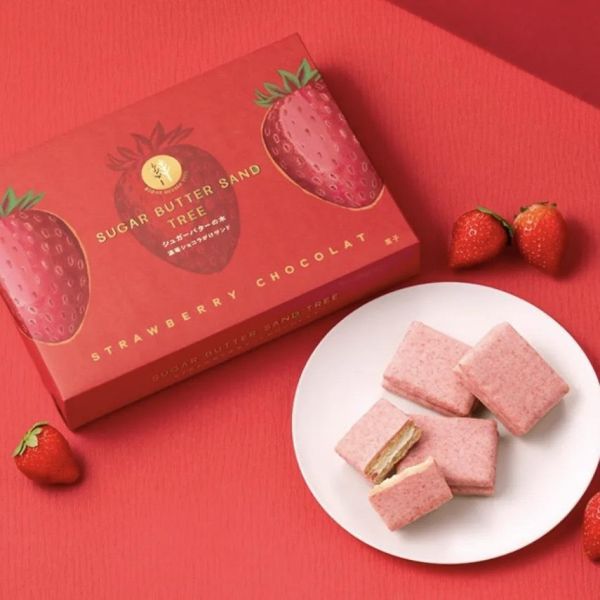 Sugar butter tree 期間限定 濃草莓巧克力奶油夾心餅乾禮盒 