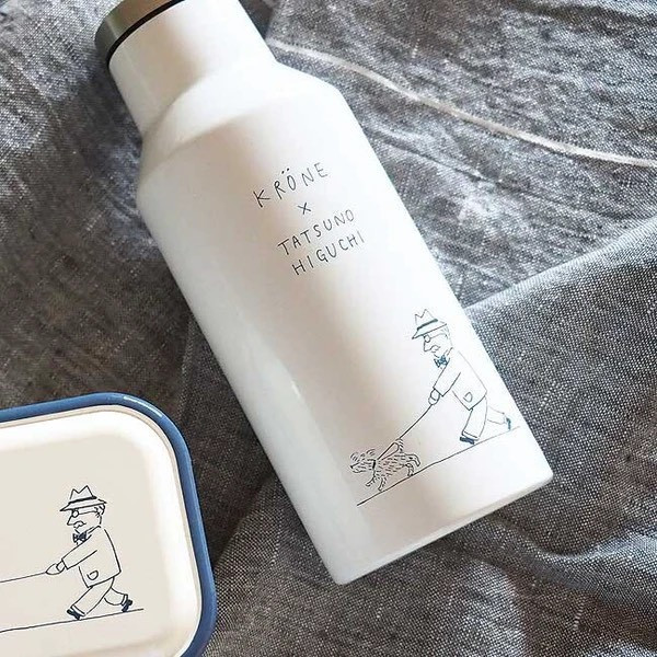 KRÖNE聯名 插畫不鏽鋼保溫瓶350ml 