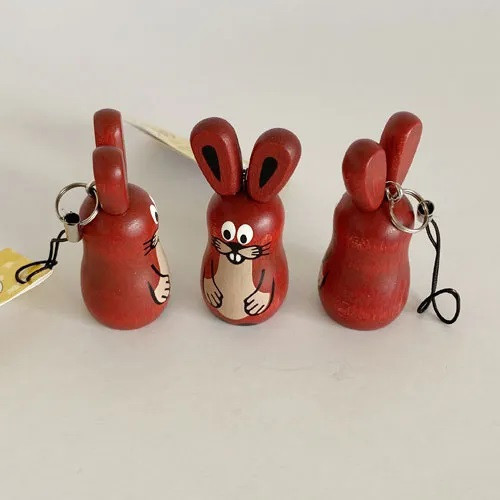 detoa 鼴鼠與他的褲子木製吊飾 