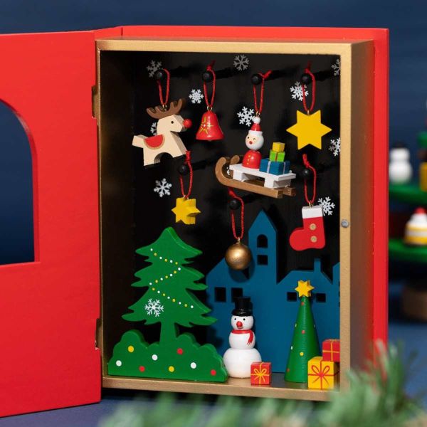 Mark's 木製吊飾聖誕書擺設 