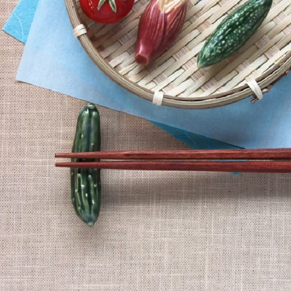 美濃燒蔬果筷架 