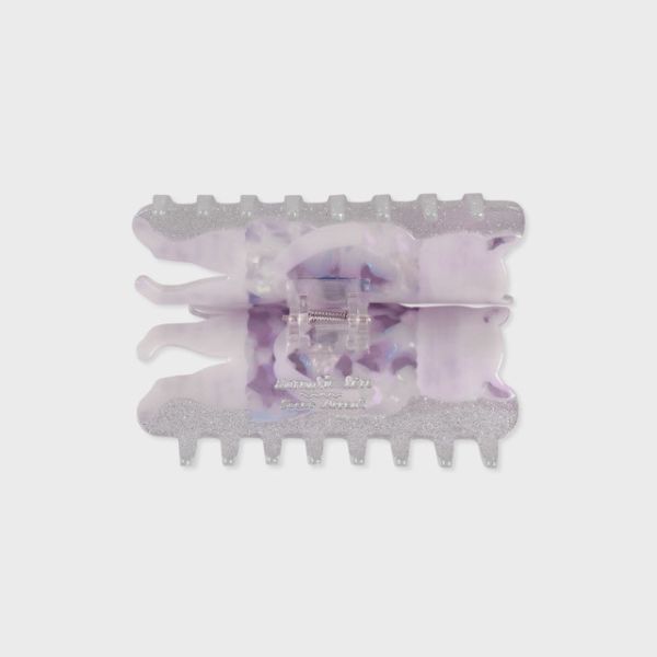 socks appeal X Nathalie Lete 貓咪洋裝銀蔥鯊魚夾 