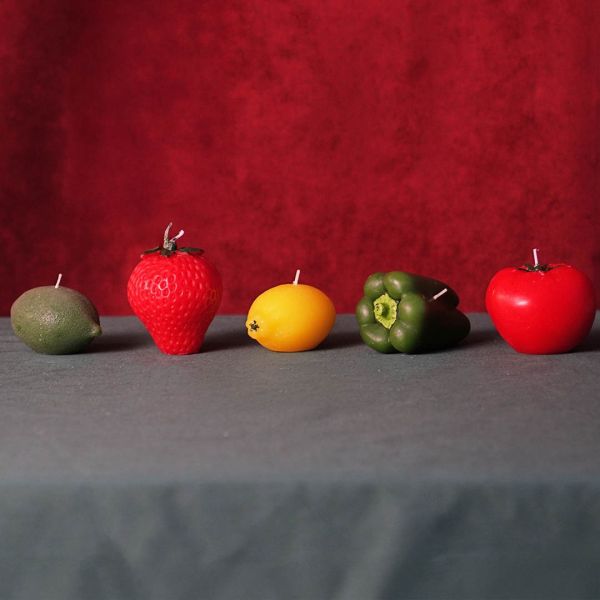 dulton 番茄/檸檬造型蠟燭兩入組 