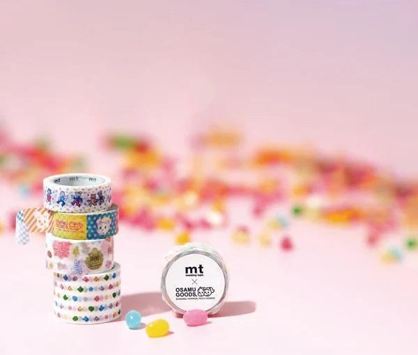 mt Osamu goods角色滿版圓點紙膠帶 