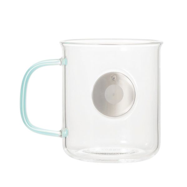 Starbucks 日本星巴克 浮雕亮綠手把耐熱玻璃馬克杯355ml 