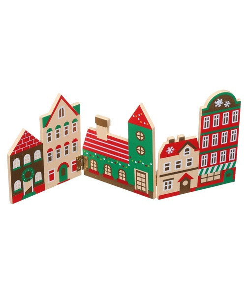 Mark's 聖誕節聖誕小鎮木製擺飾 