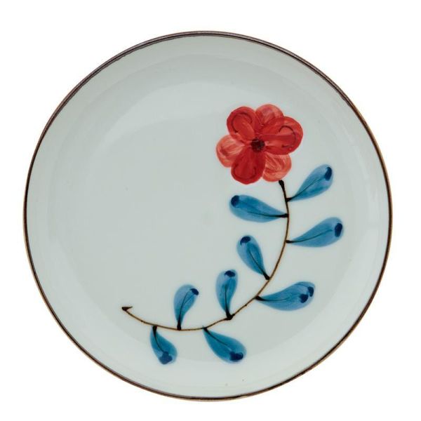 cdf 波佐見燒罌粟花陶瓷圓盤/馬克杯 