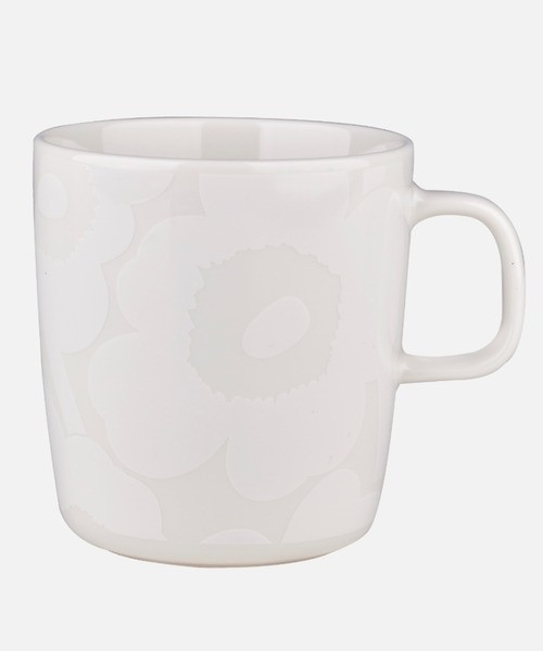 marimekko Unikko 純白罌粟花陶瓷馬克杯400ml 