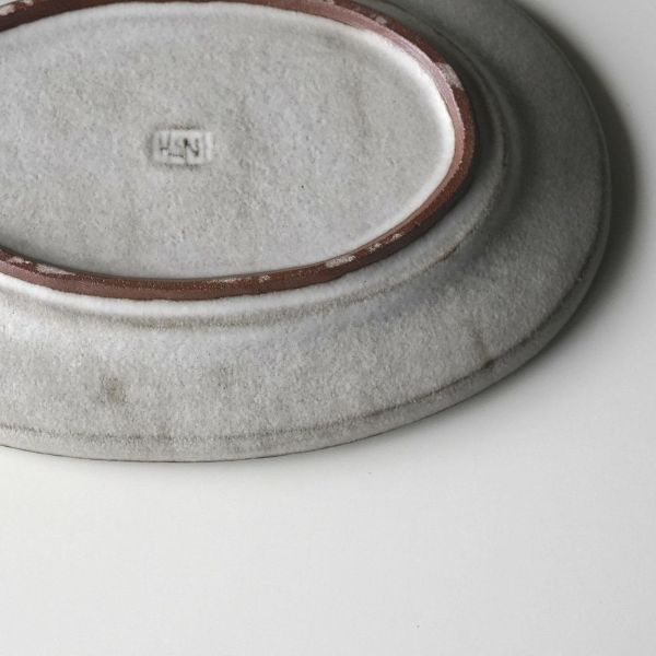 HANI 白色小花淺灰陶瓷系列 