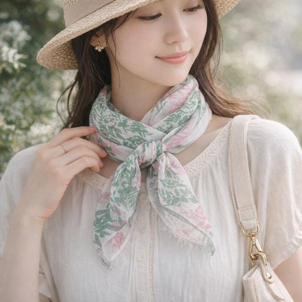 bemberg 抗uv涼感領巾 