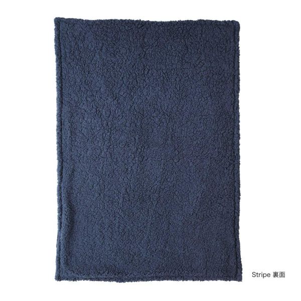 8mw 松尾美雪條紋貓櫥櫃插畫柔軟毛毯 