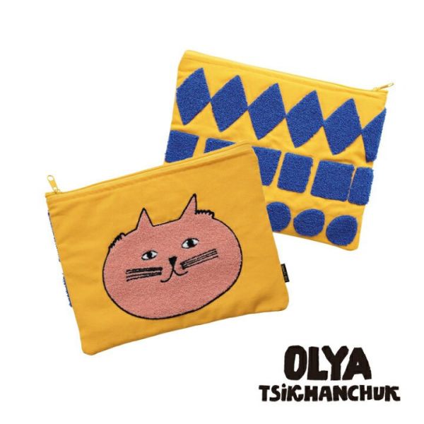 OLY 動物刺繡收納包 