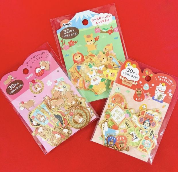 sanrio 和風日式祝賀貼紙包30枚入 