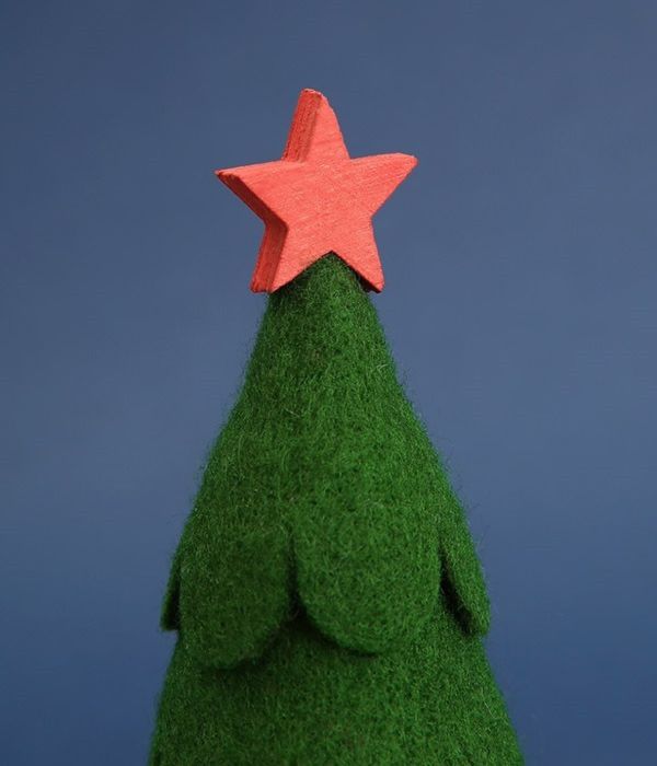 Nordika Nisse 木雕星星絨布聖誕樹擺飾 