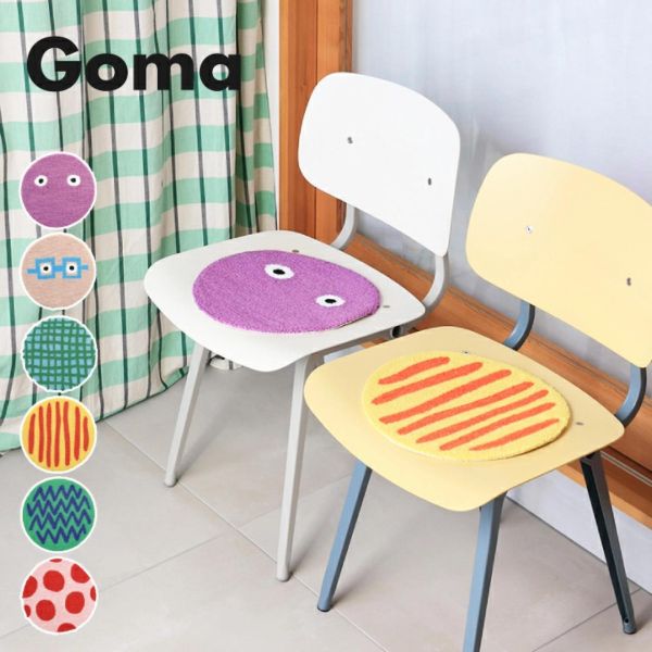 Goma 圓形毛絨地墊 