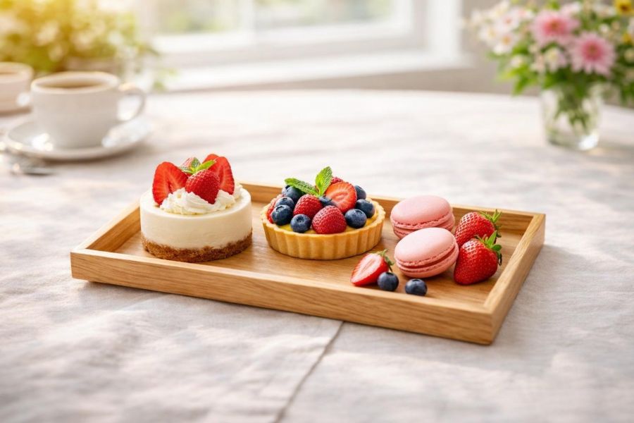 角田清兵衛商店 防滑天然木製托盤 