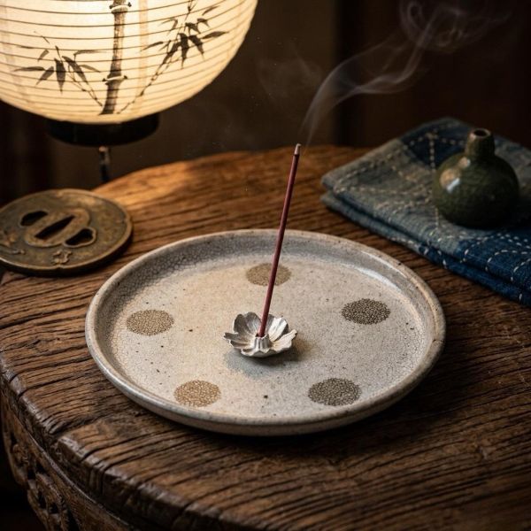 ART LAB 錫製迷你櫻花造型線香座 