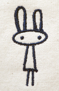 Kita usagi 兔子刺繡帆布手提袋 