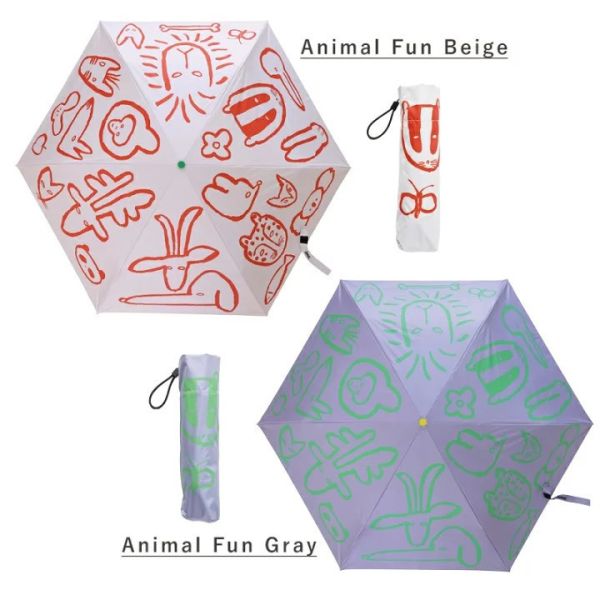 goma 動物趣味晴雨兩用摺疊傘 
