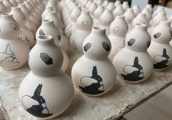 中川政七 肥前吉田燒陶瓷小花瓶 