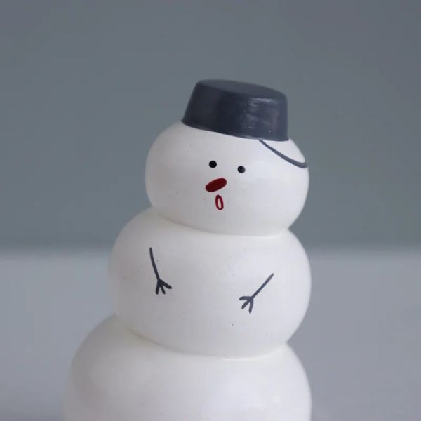 T-Lab 手刻原木三層雪人 
