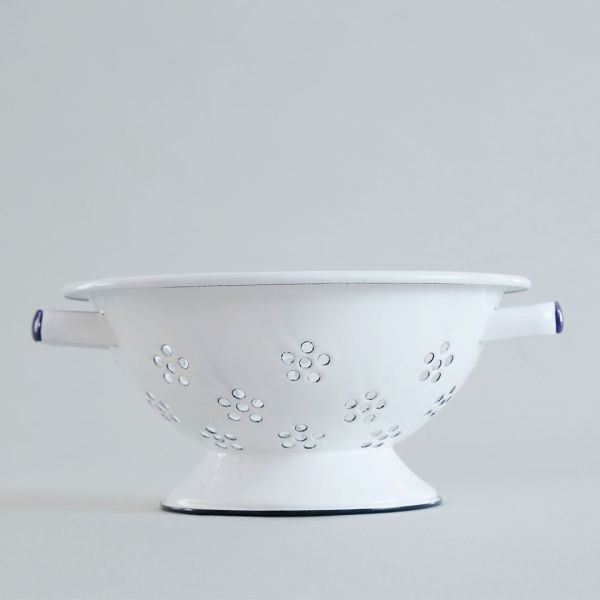 野田琺瑯多用途瀝水籃23cm(白S) 