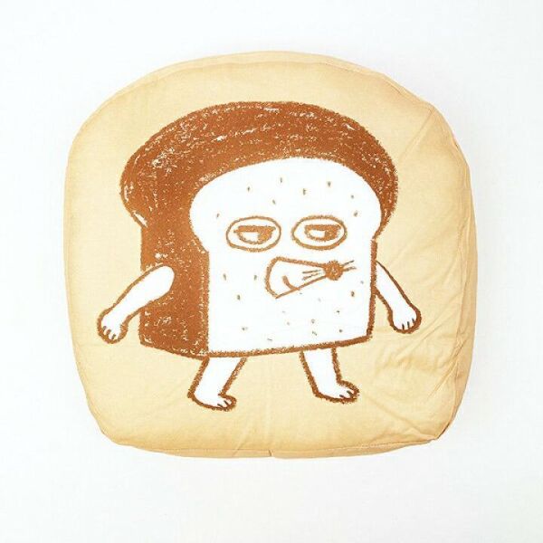 麵包小偷 繪畫風抱枕 