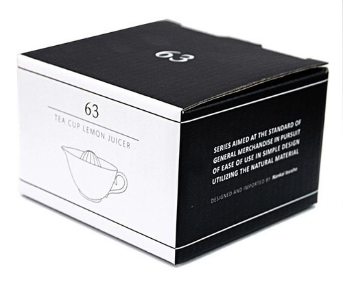 南海通商 純白茶杯造型陶瓷榨汁器 