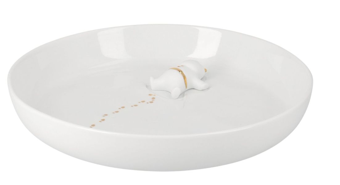 rader 冬季立體陶瓷公仔陶瓷盤 