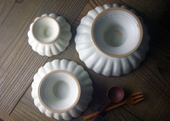 Kinari 復古霧面陶瓷水果盤L(白) 