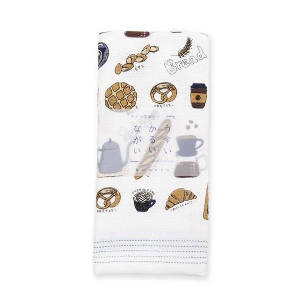 kontex 插圖紗布純棉長巾 